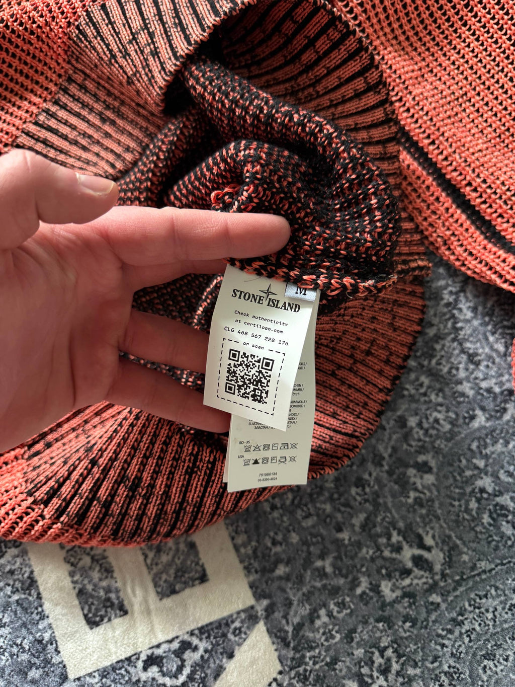 Світер Stone Island Ice knit orange