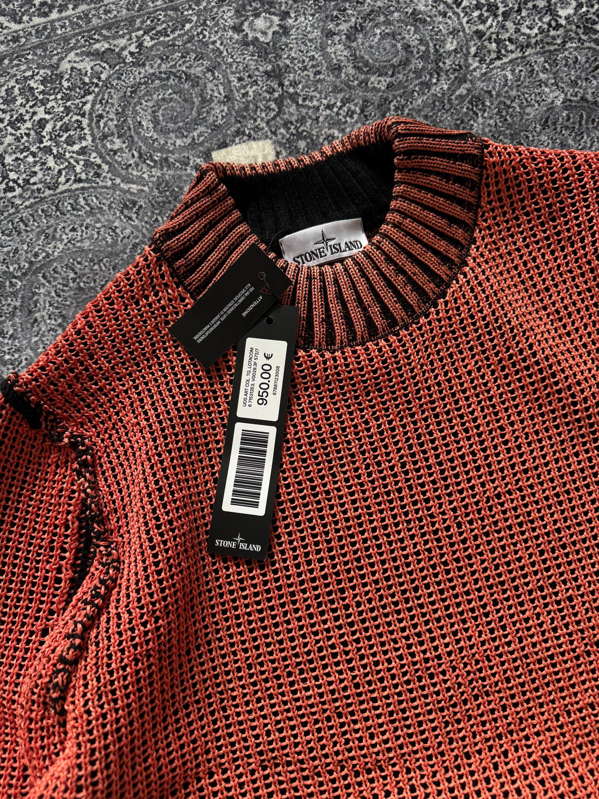 Світер Stone Island Ice knit orange