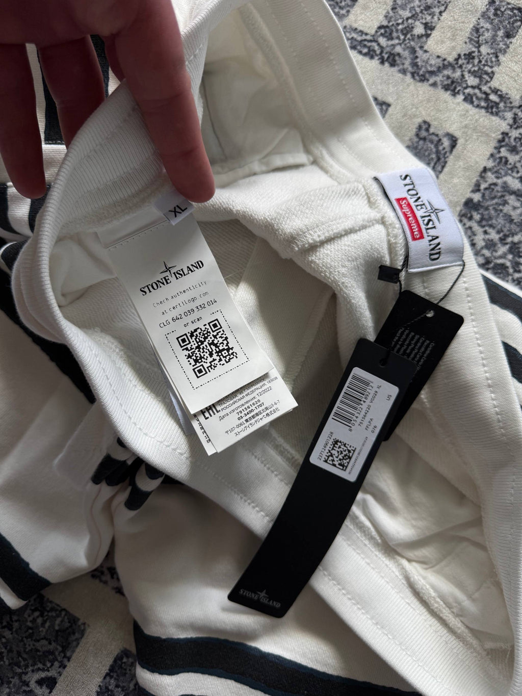 Шорти Stone island x supreme
