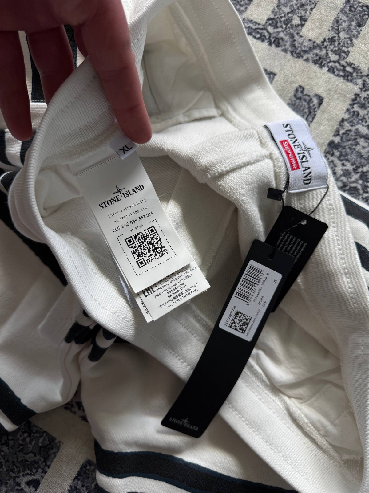 Шорти Stone island x supreme