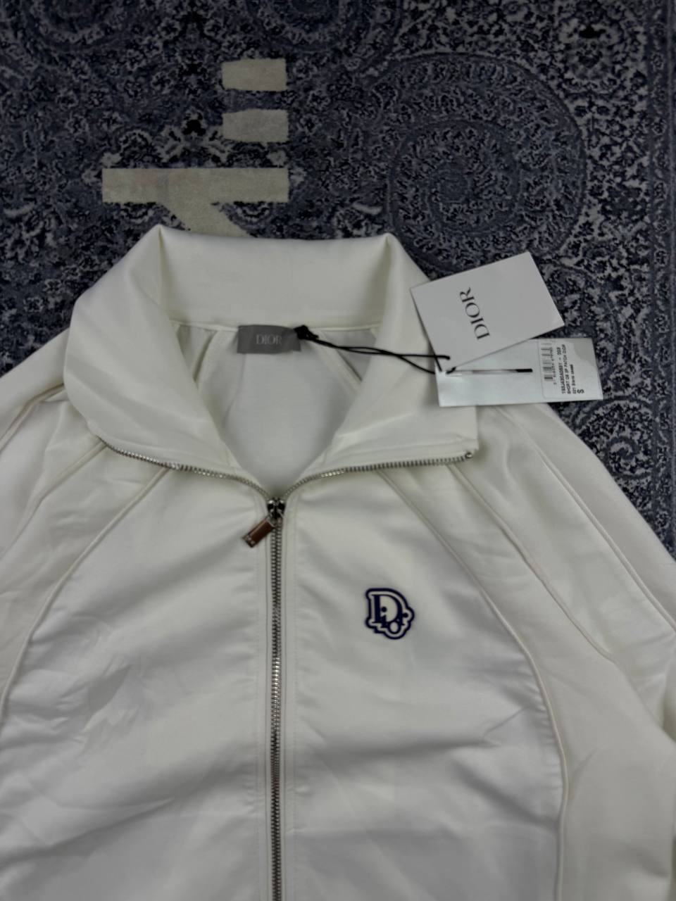 Dior Embroidered  Track Jacket White