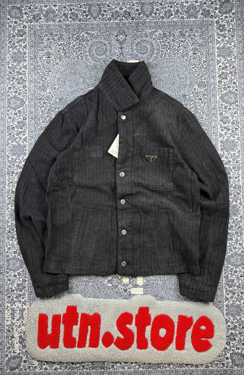 Куртка Prada Chevron Denim Blouson Jacket