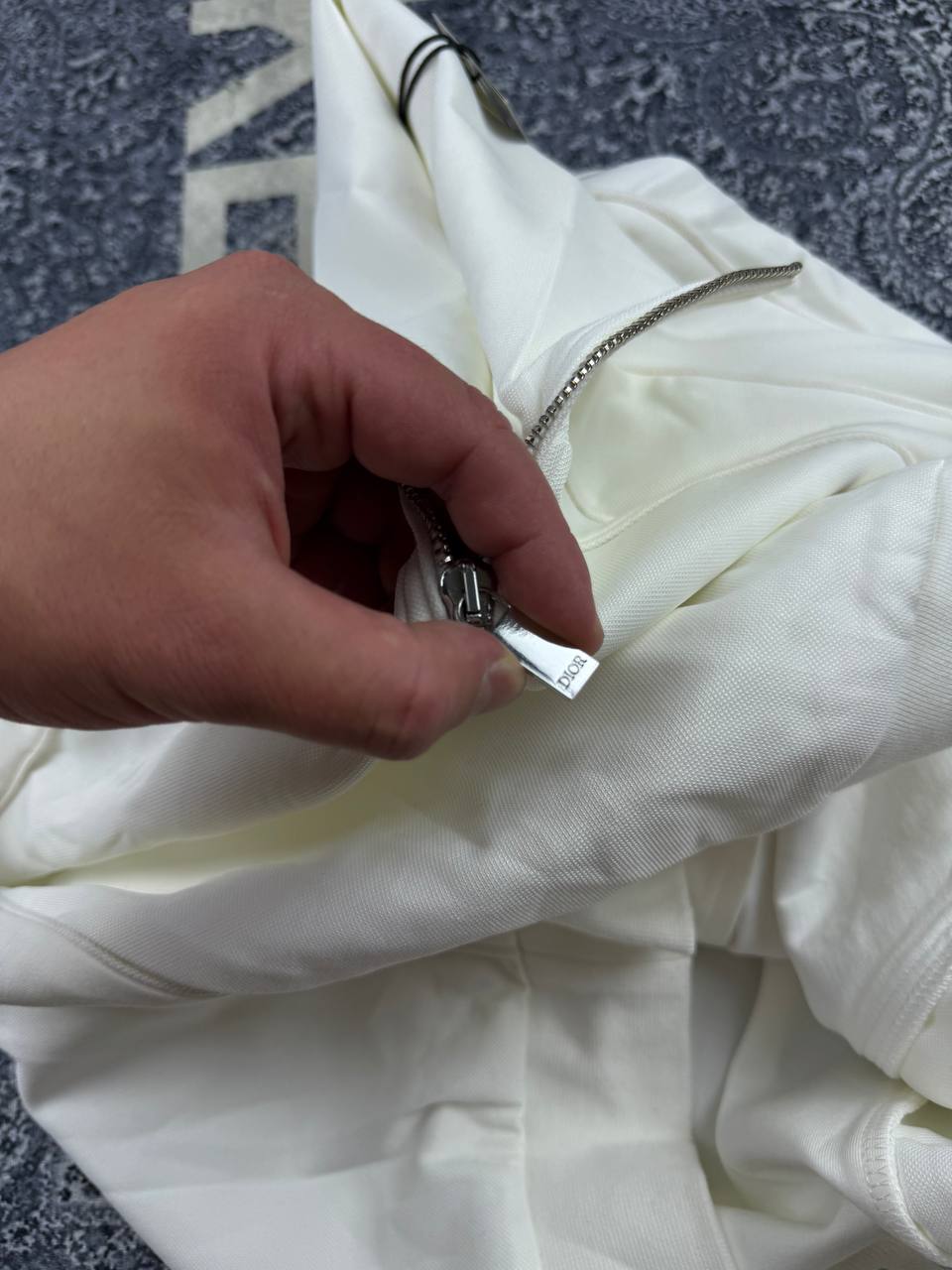 Dior Embroidered  Track Jacket White