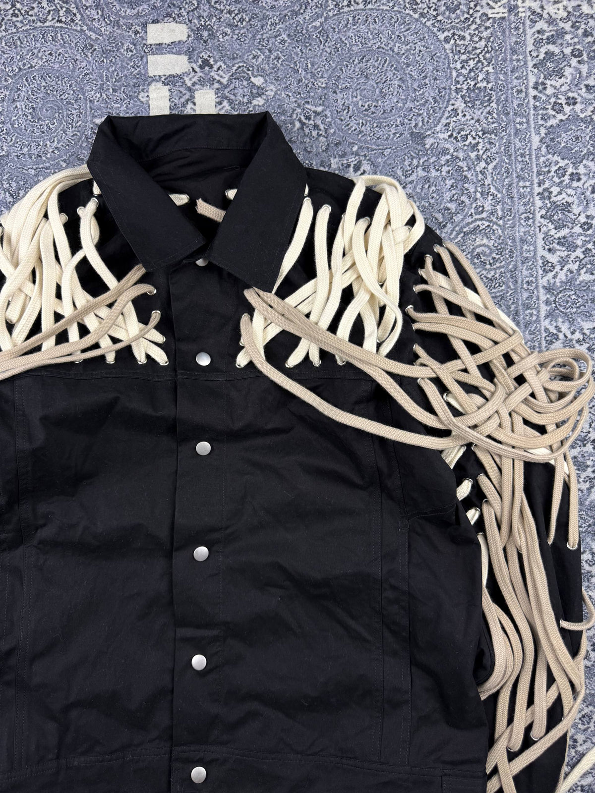 Куртка Rick Owens TYPE Tecuatl Lace-Up Technical Gabardine Jacket