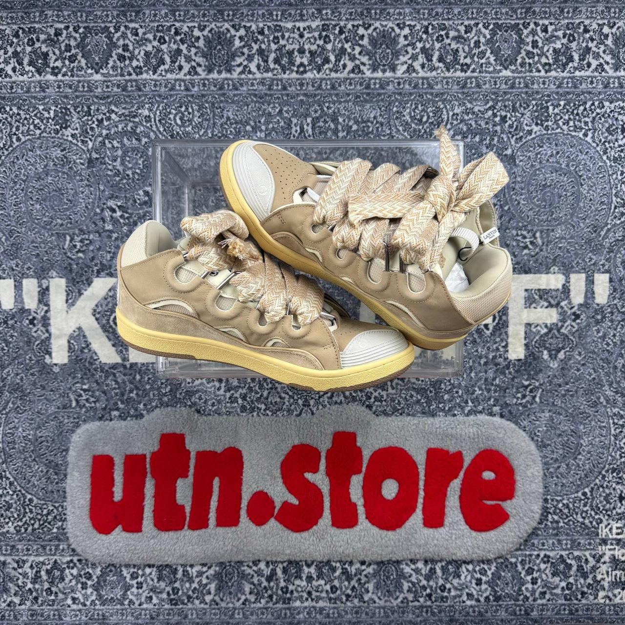 Lanvin curb sneakers