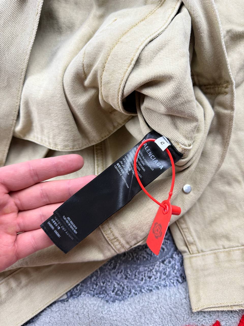Куртка Balenciaga Logo Oversized Denim Jacket