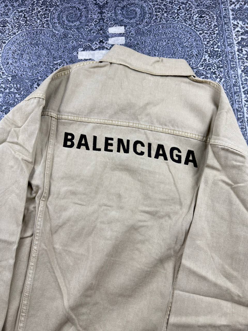 Куртка Balenciaga Logo Oversized Denim Jacket